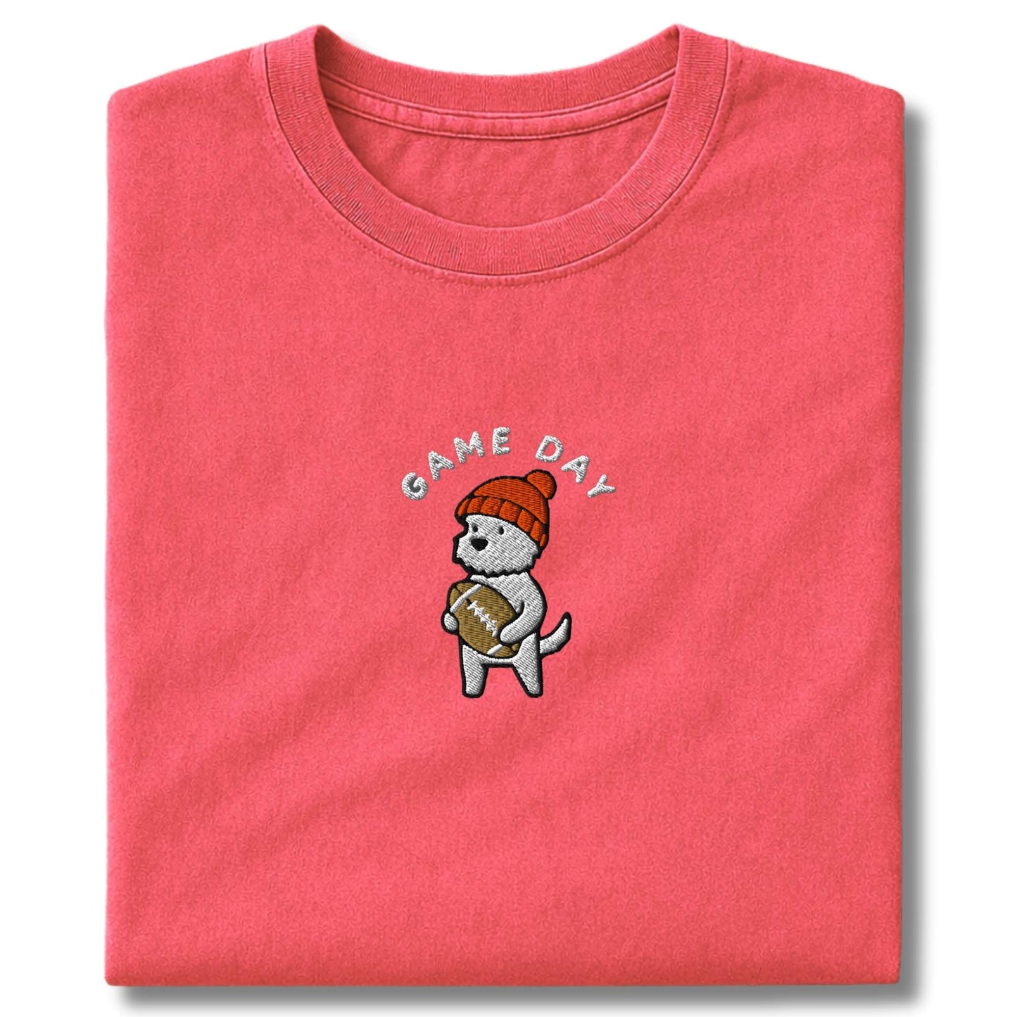 Embroidered Westie Game Day T-Shirt