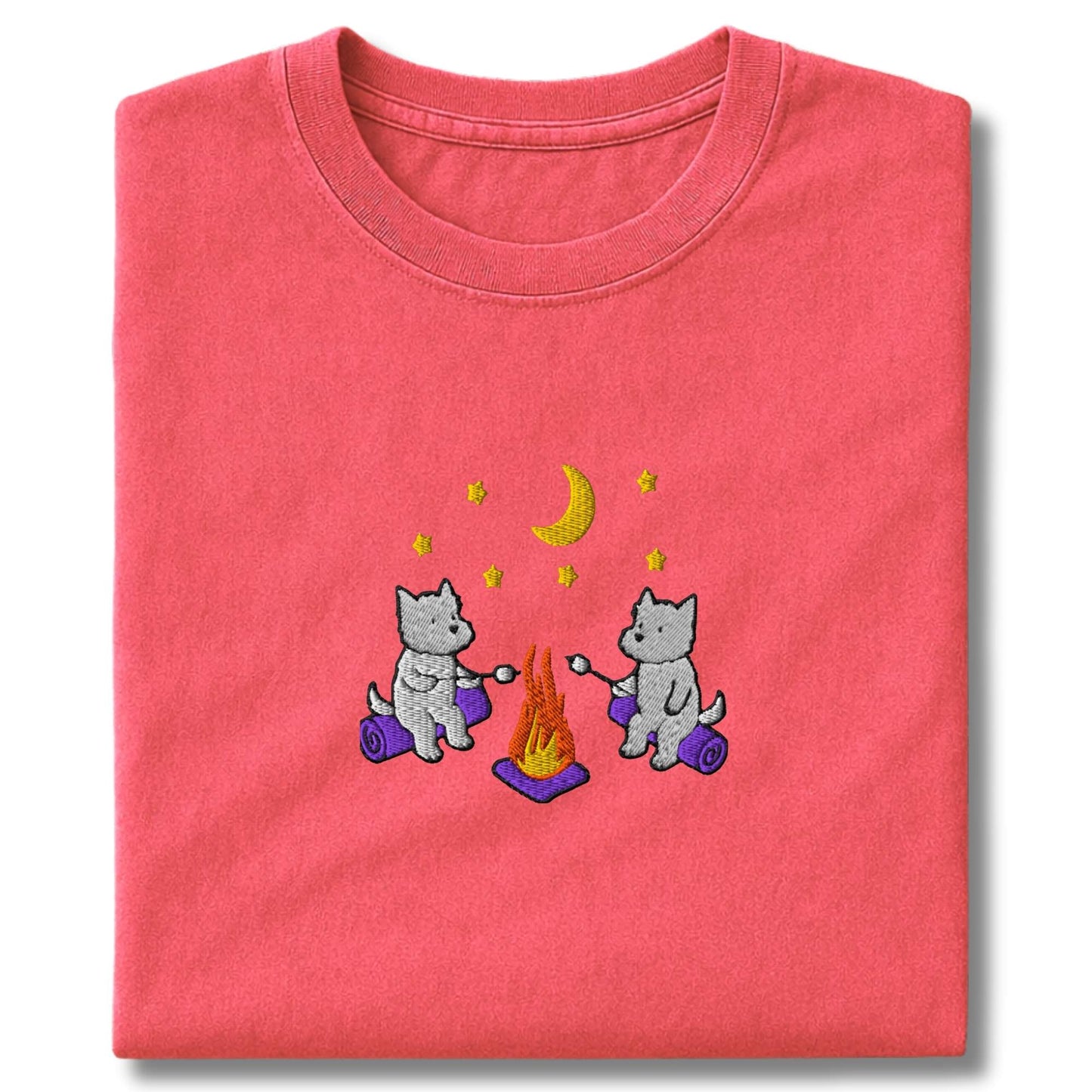 Embroidered Westie Campfire T-Shirt