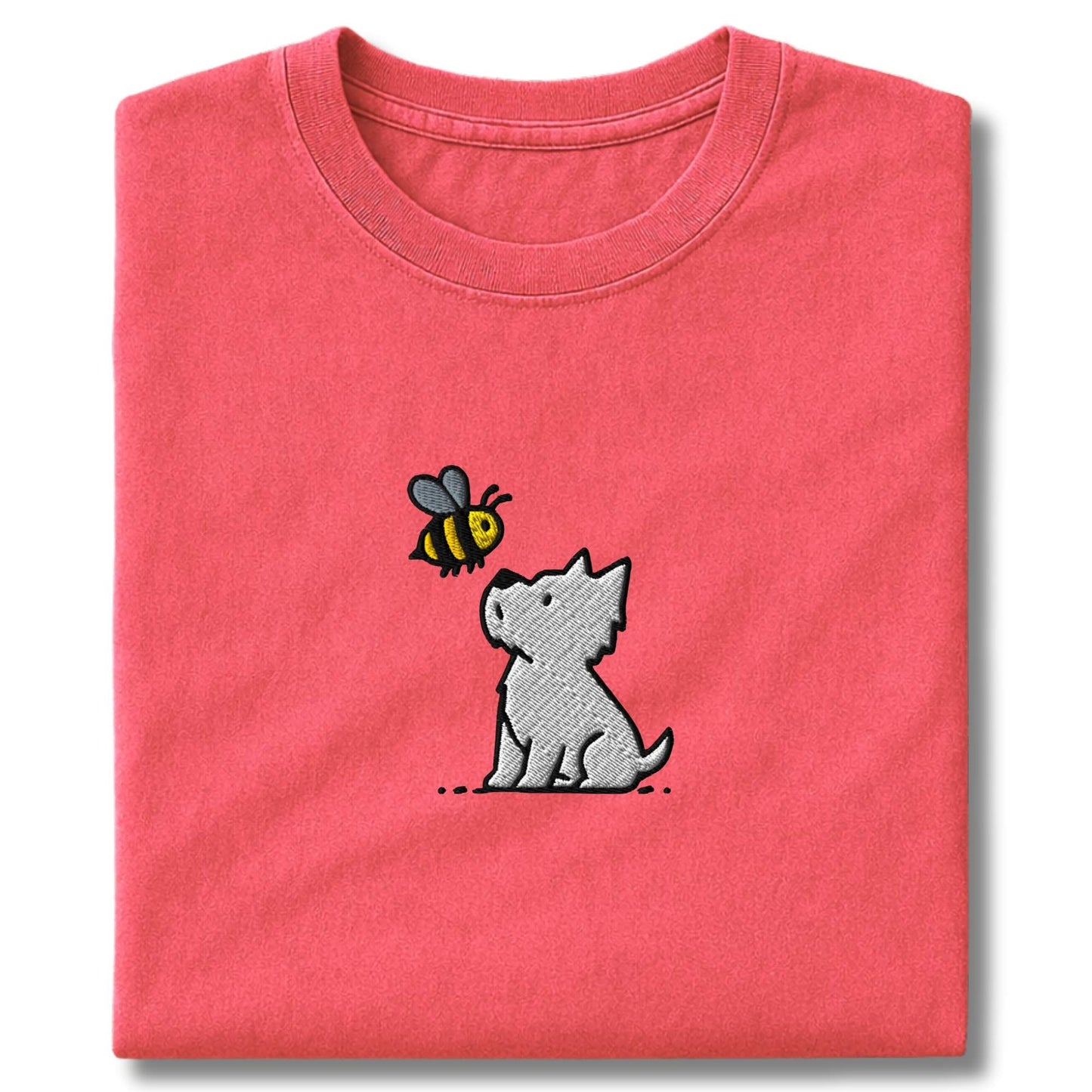 Embroidered Westie and Bee T-Shirt