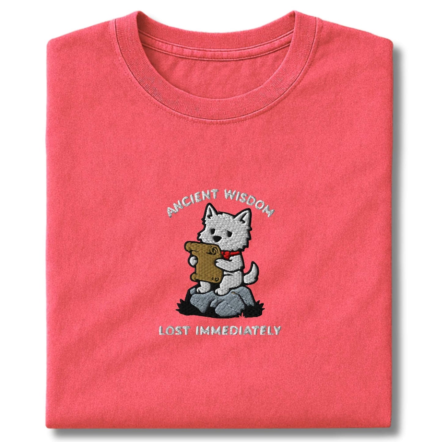 Embroidered Westie Wisdom T-Shirt
