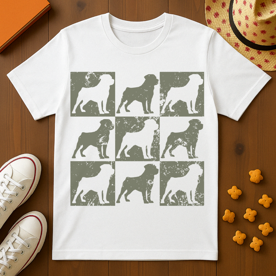 Rottweiler Print T-Shirt