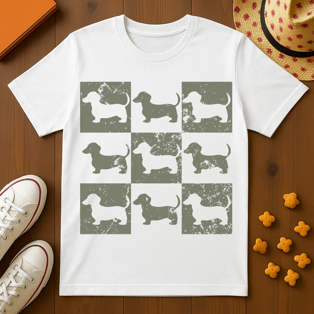 Dachshund Print T-Shirt