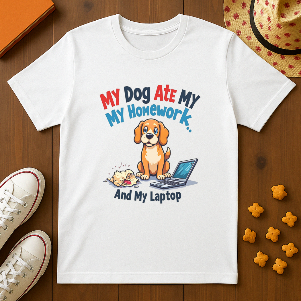 My Dog Ate My Homework T-Shirt