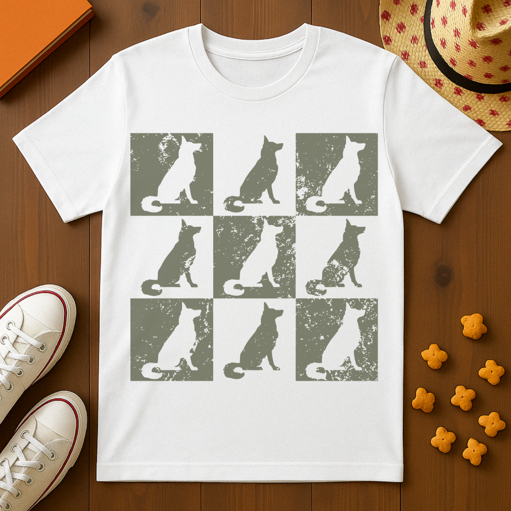 German Shepherd Print T-Shirt