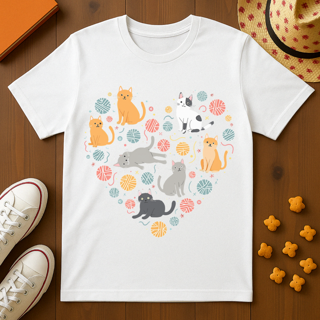 Cat Heart T-Shirt