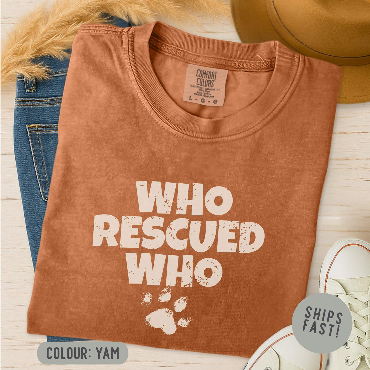 Who Rescued Who T-Shirt