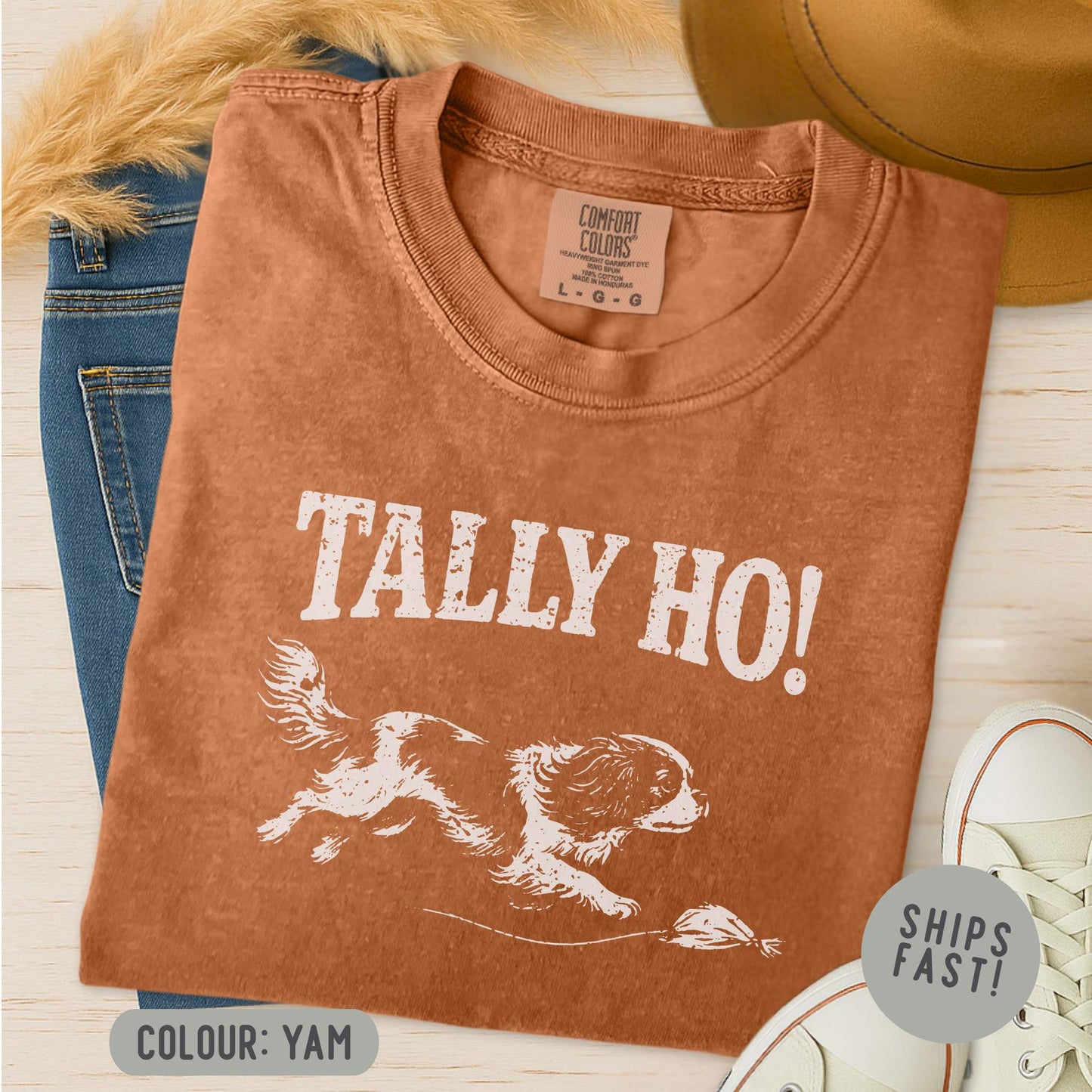 Cavalier King Charles Spaniel Running FastCAT T-Shirt