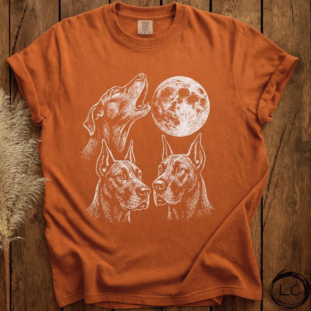 Three Great Dane Moon T-Shirt