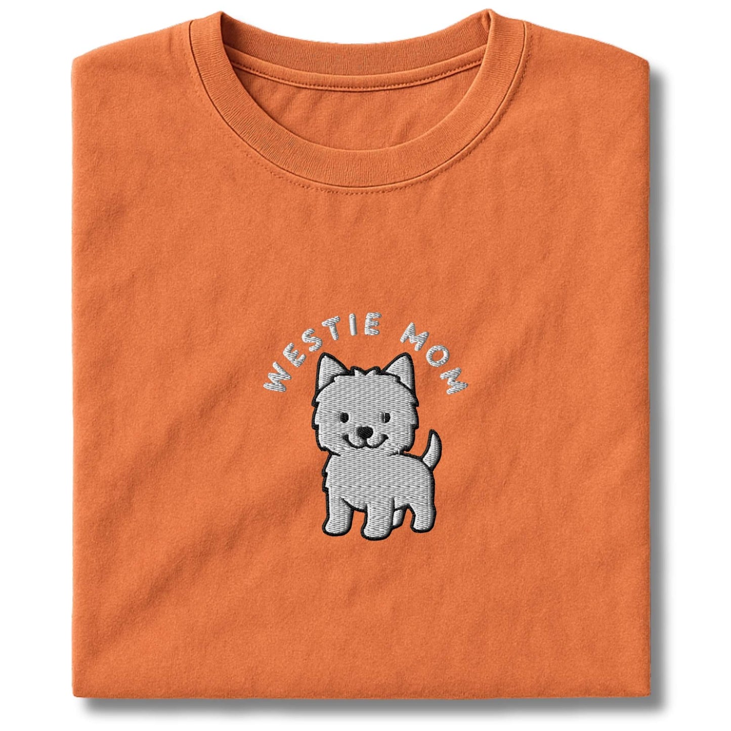Embroidered Westie Mom T-Shirt
