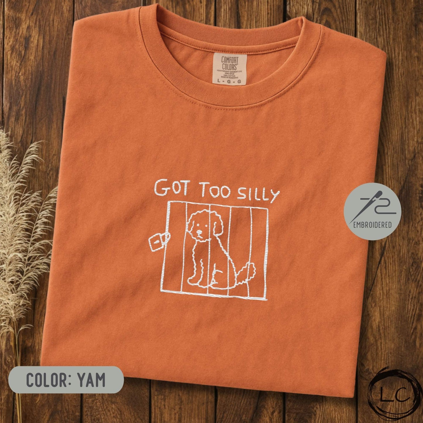 Embroidered Aussiedoodle Got Too Silly T-Shirt